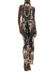 Bias cut drawstring pant