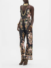 Bias cut drawstring pant