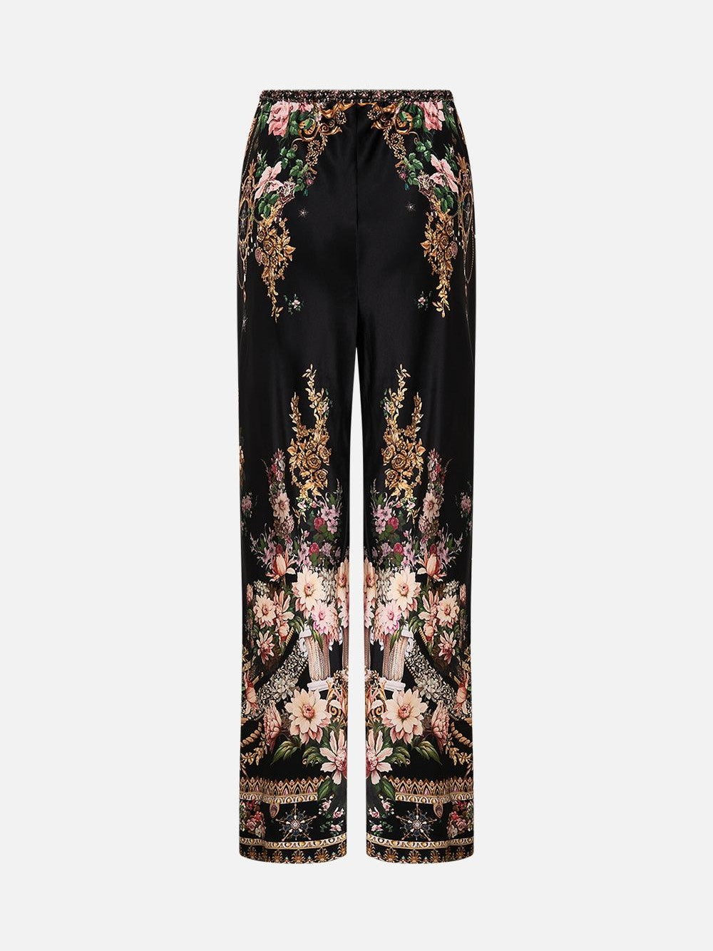 Bias cut drawstring pant
