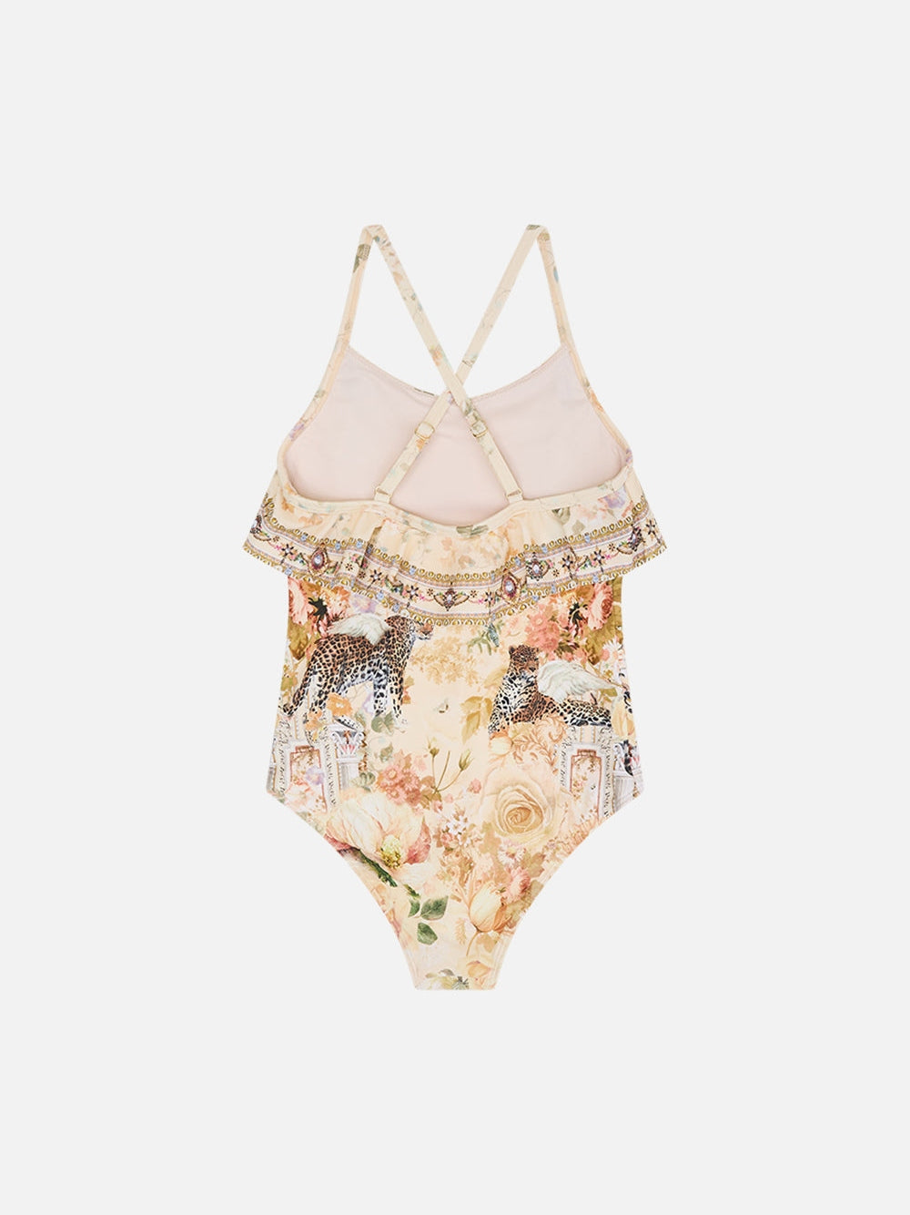 Kids neck frill one piece