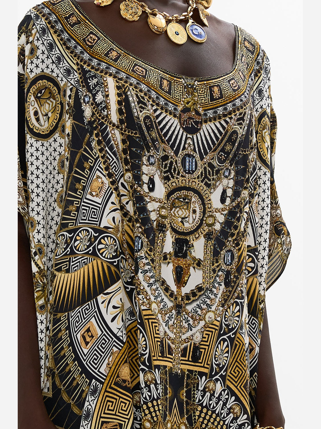 Round neck kaftan
