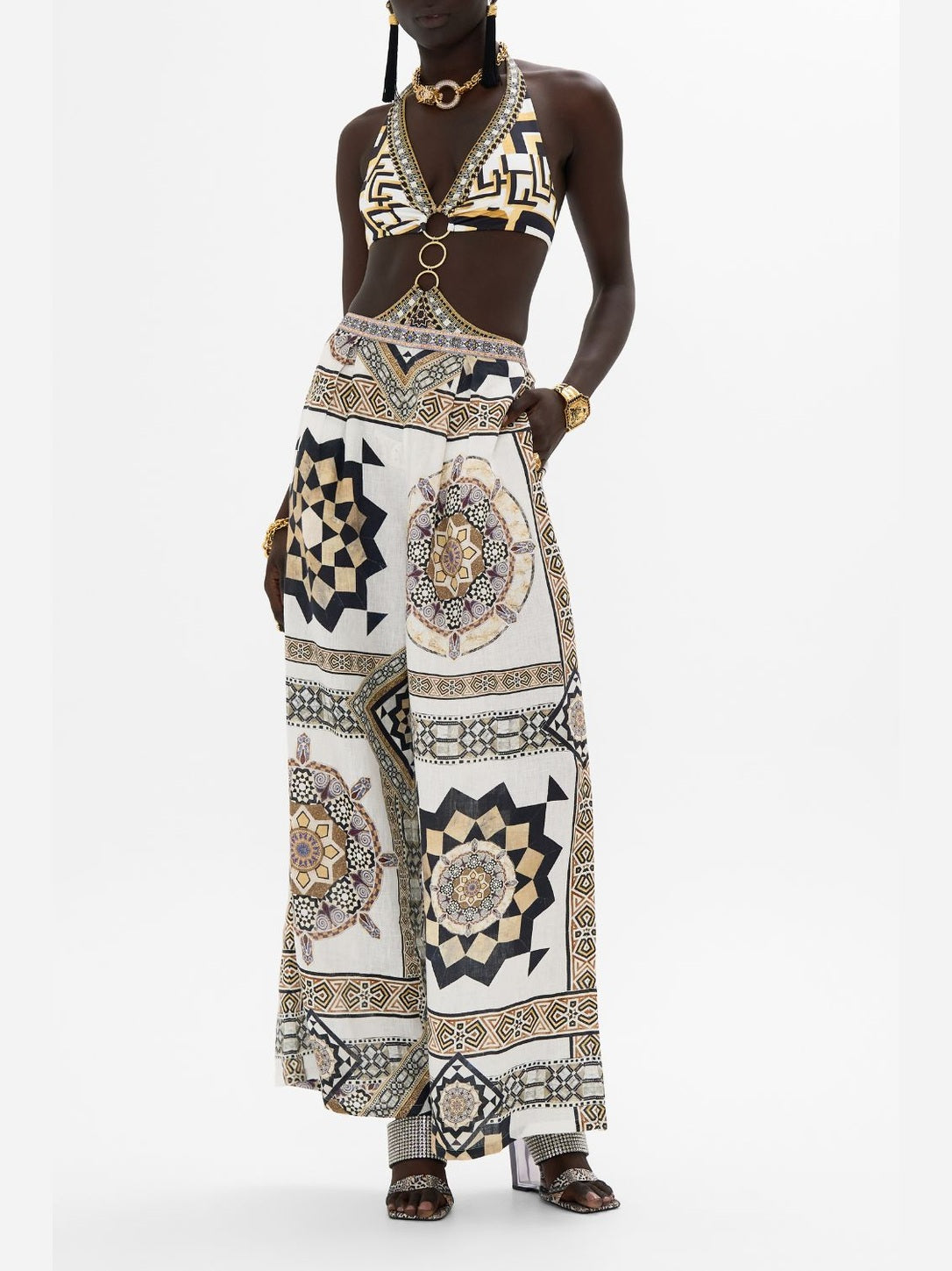 Tuck front pant