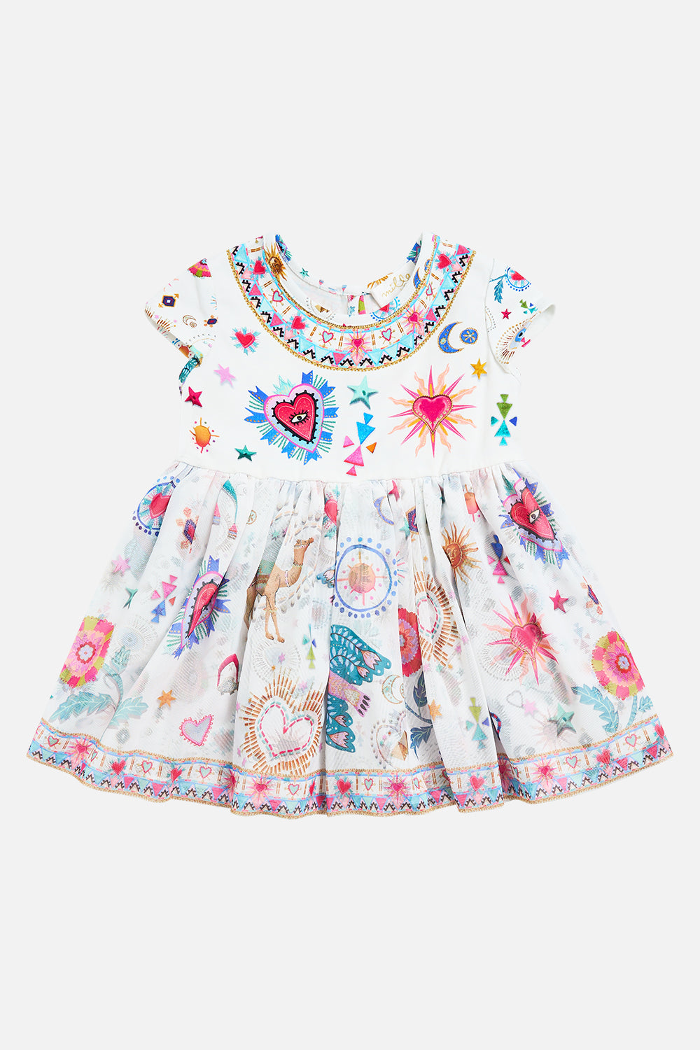 BABIES JERSEY TULLE DRESS