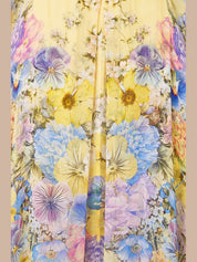 Long kaftan with waist detail