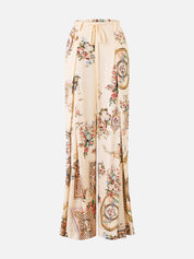 Soft wide leg pant with tie detail