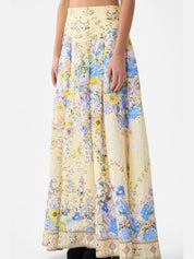 Corset waist maxi skirt