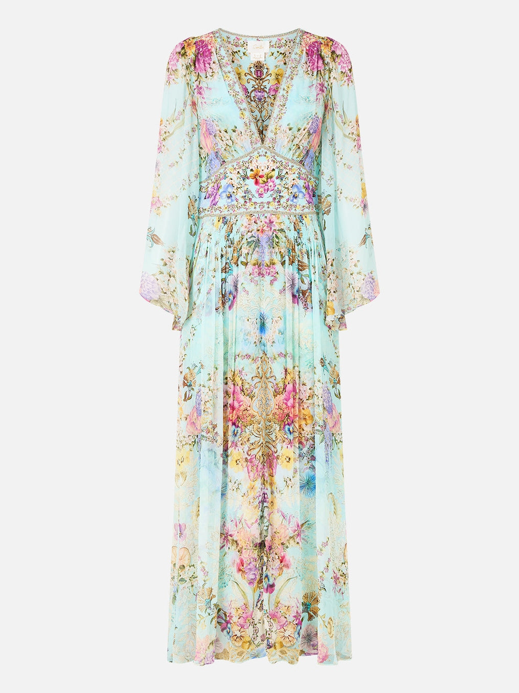 Flared sleeve dress