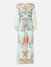 Flared sleeve dress