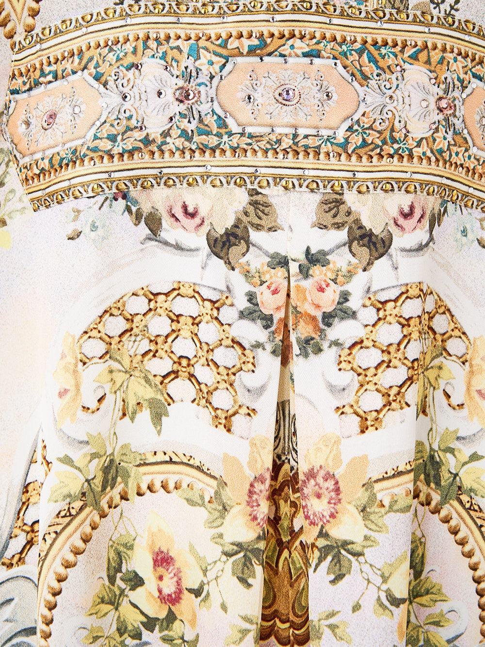 Long kaftan with waist detail