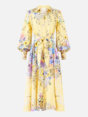 Waist tie shirt dress