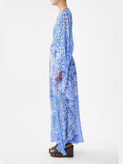 Long kaftan with waist detail