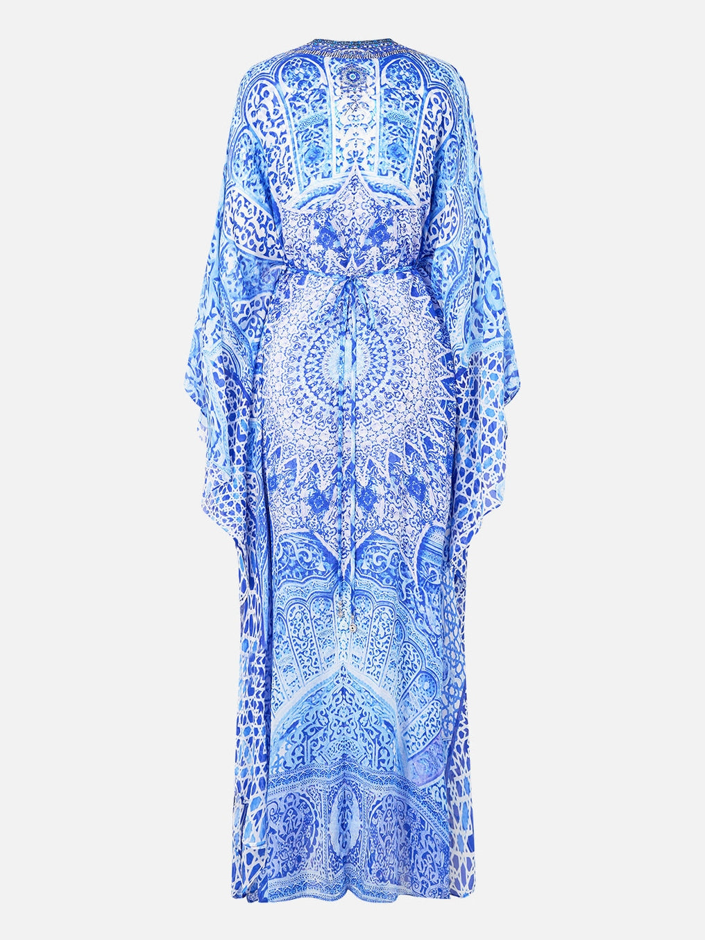 Long kaftan with waist detail