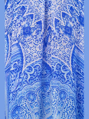 Long kaftan with waist detail