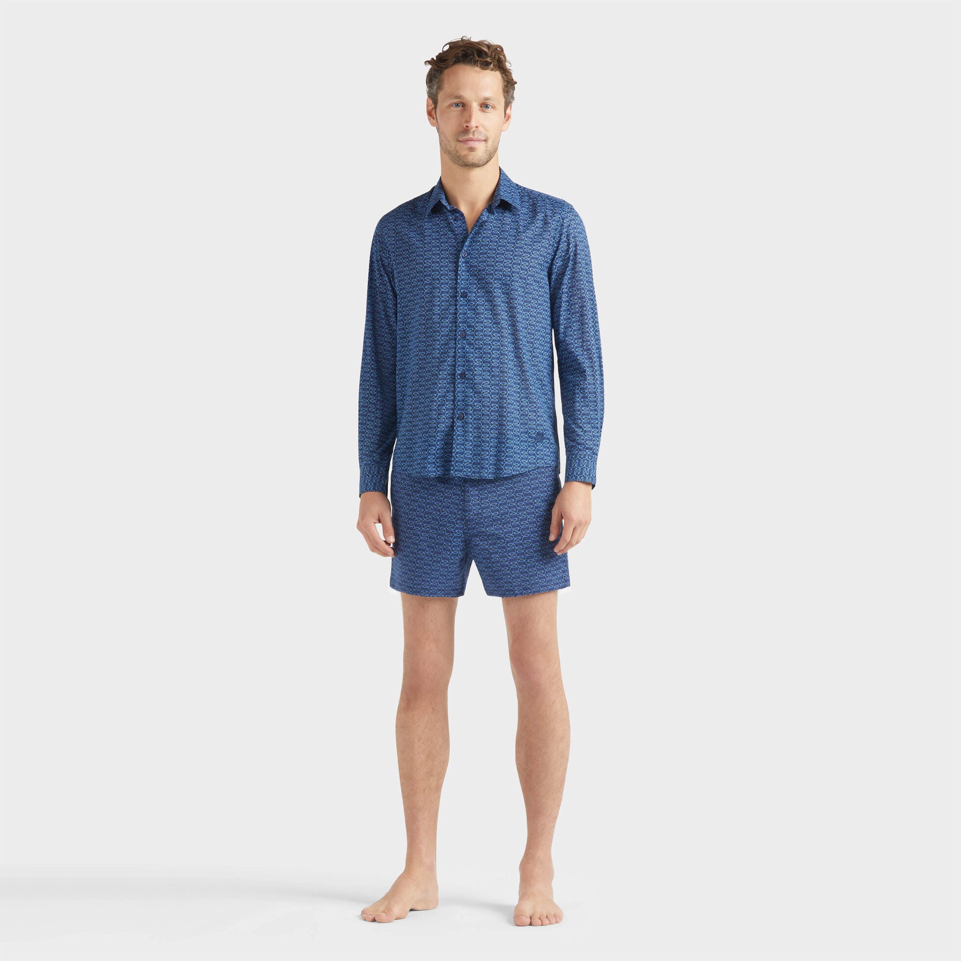 Unisex Organic Cotton Voile Shirt Fish Net