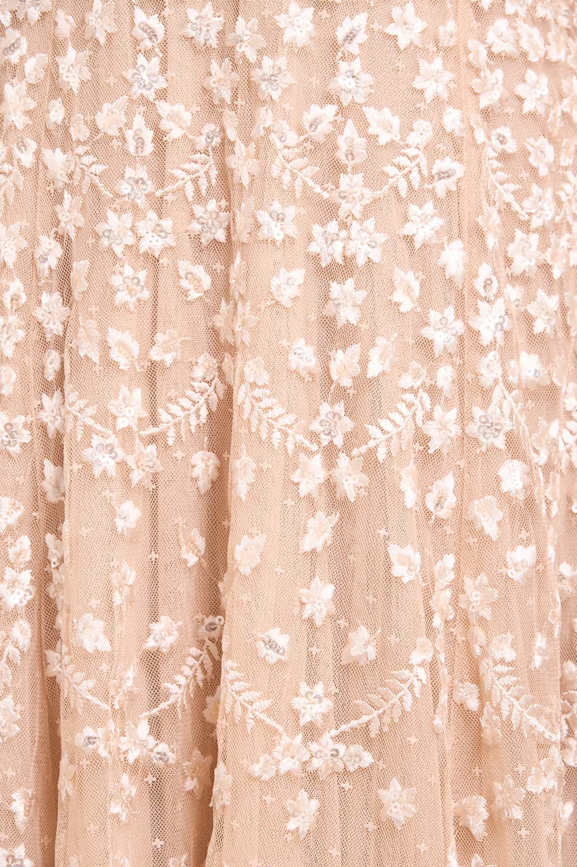 CLOVER CAPE SLEEVE ANKLE GOWN