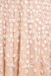 CLOVER CAPE SLEEVE ANKLE GOWN