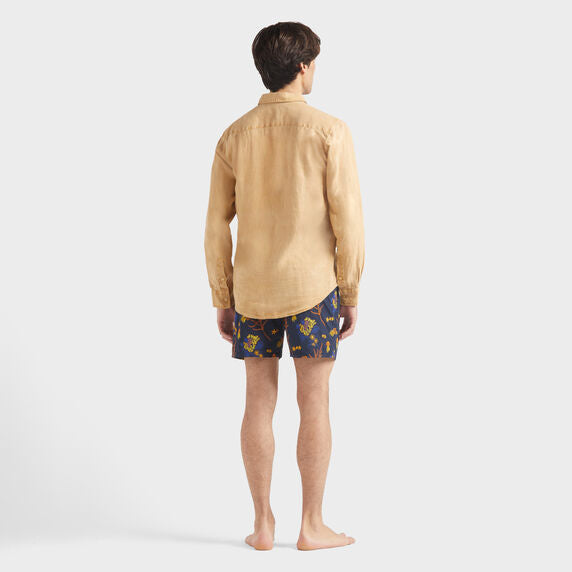 Men Linen Shirt Natural dye