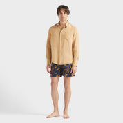 Men Linen Shirt Natural dye