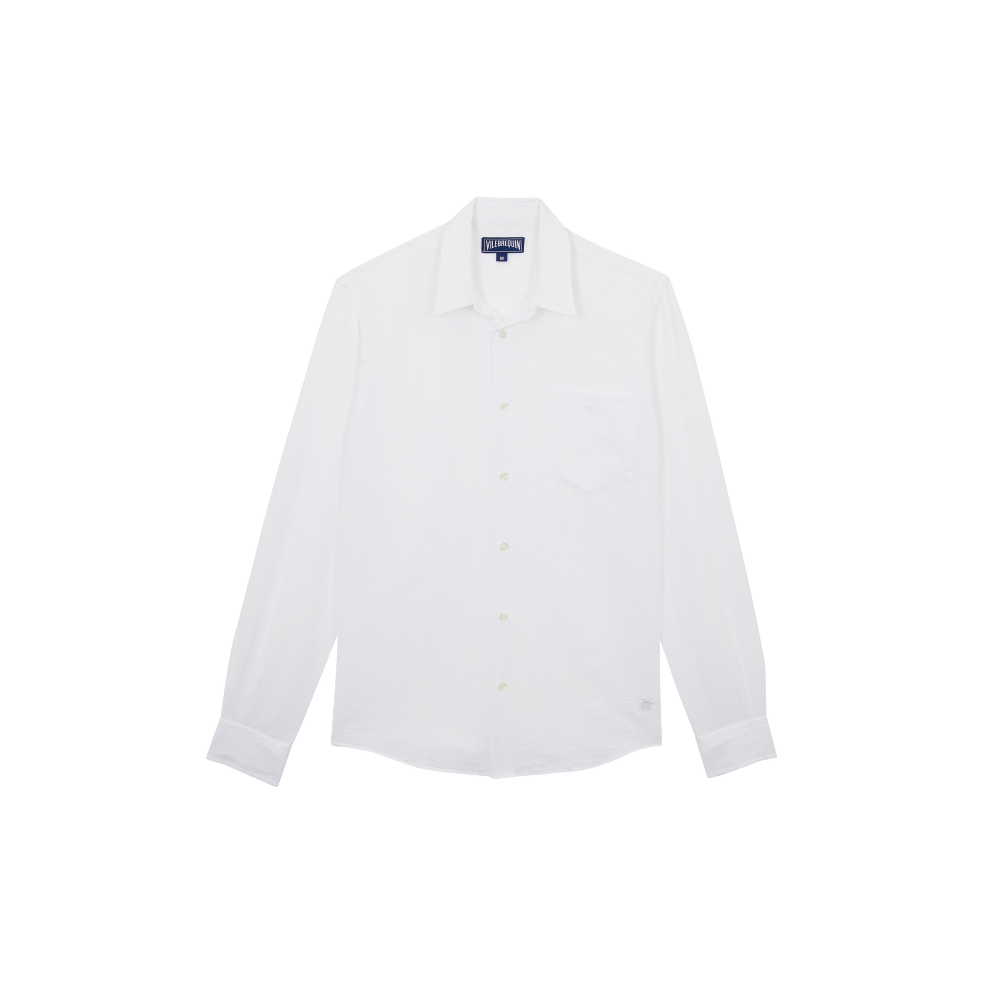 Men Linen and Cotton Shirt Solid