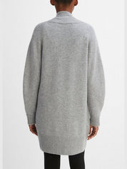 Cashmere open-front cardigan