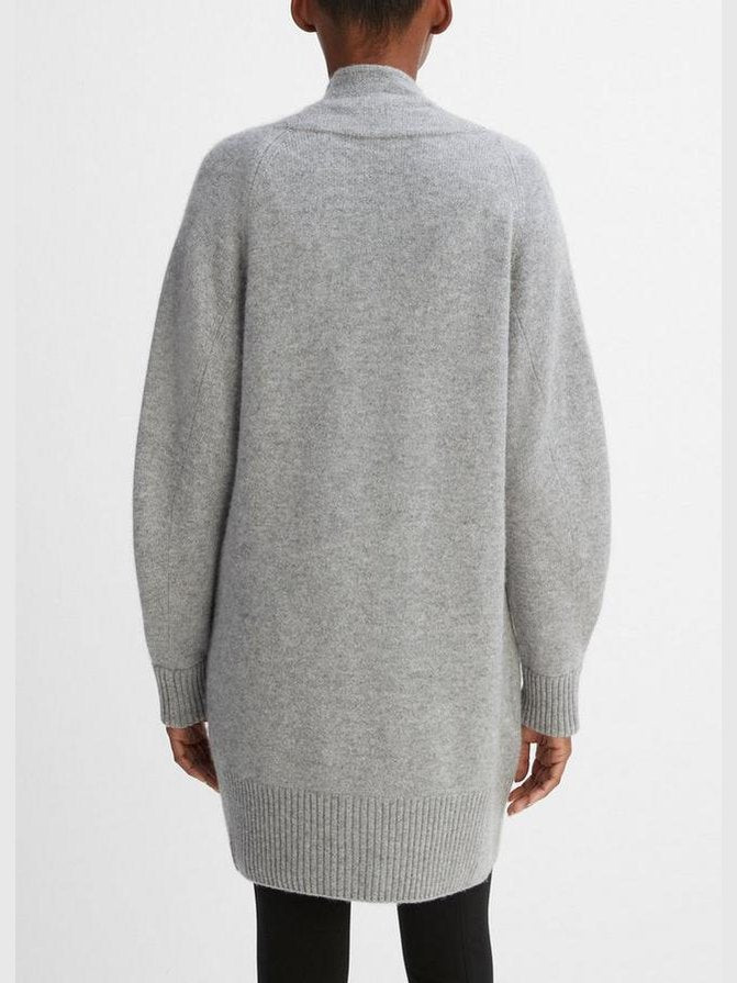 Cashmere open-front cardigan