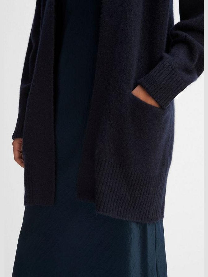 Cashmere open-front cardigan