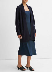 Cashmere Open-Front Cardigan