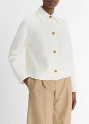 Cotton-Blend Shirt Jacket