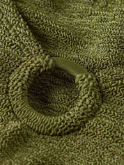 Coverage Celine Swim With Tonal Hoops - Metallic Moss