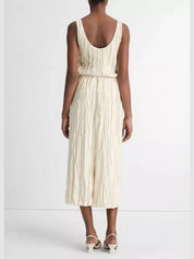 Crushed bias strip skirt