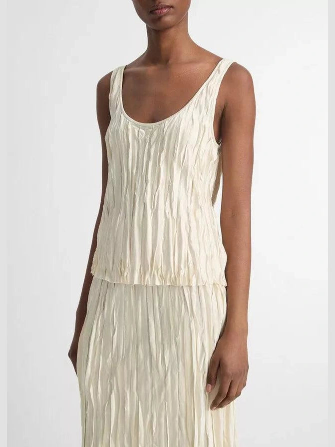 Crushed bias strip tank