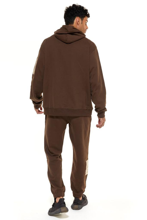 Brown Hoodie With Cenmar Patch