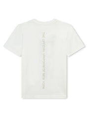 T-shirt and bermuda shorts