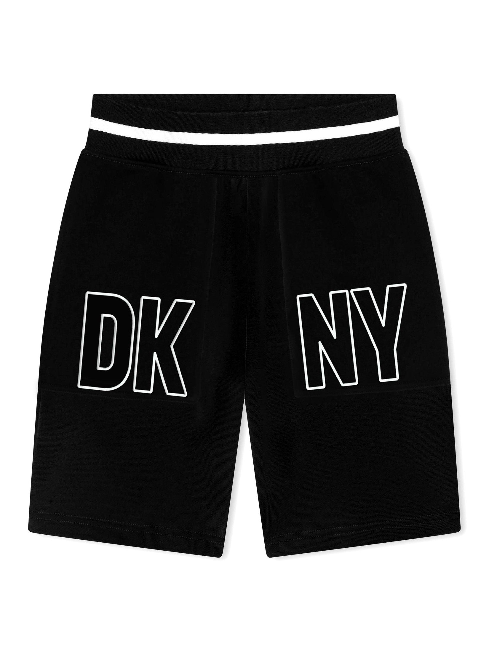 T-shirt and bermuda shorts
