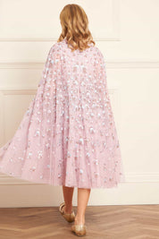 DAHLIA DITSY CAPE KIDS DRESS