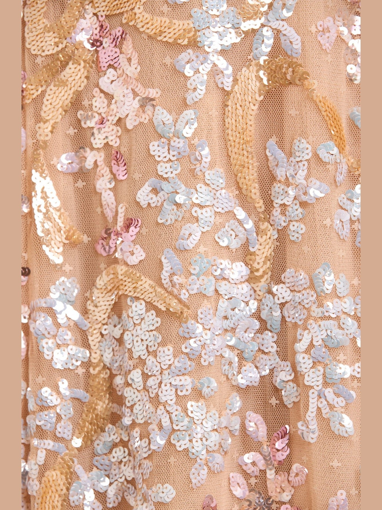 Dancing ribbon ankle gown