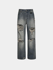 Distressed denim