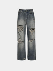Distressed denim