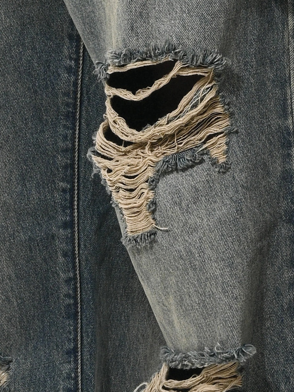 Distressed denim