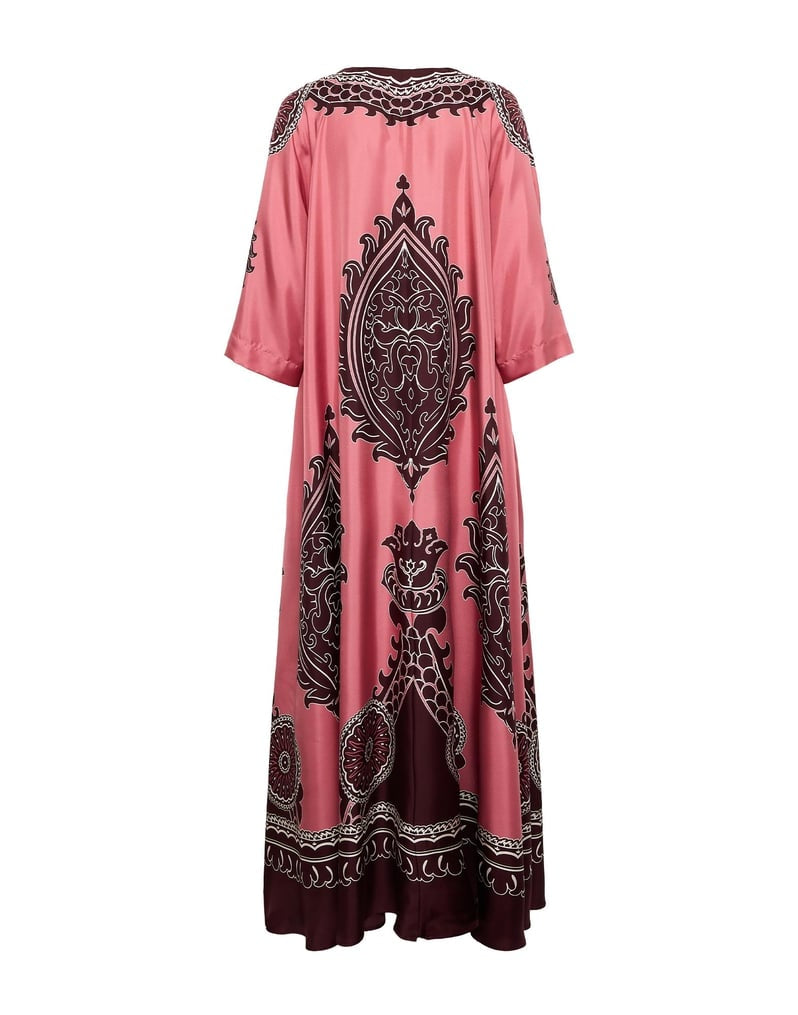 Muumuu Dress Oltrarno Placée Pink in Silk Twill