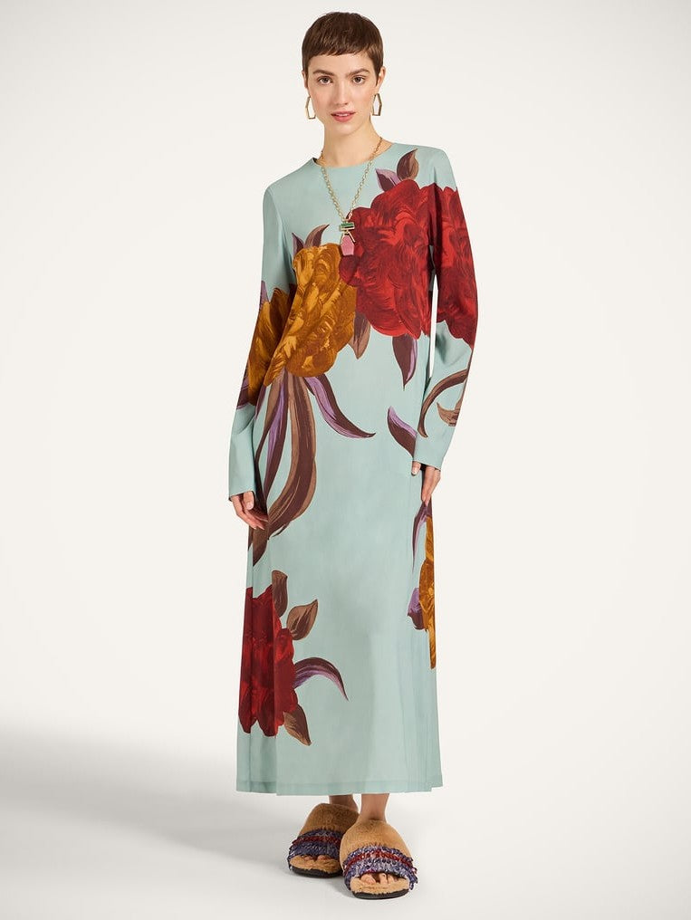 Long sleeve swing dress (placee)