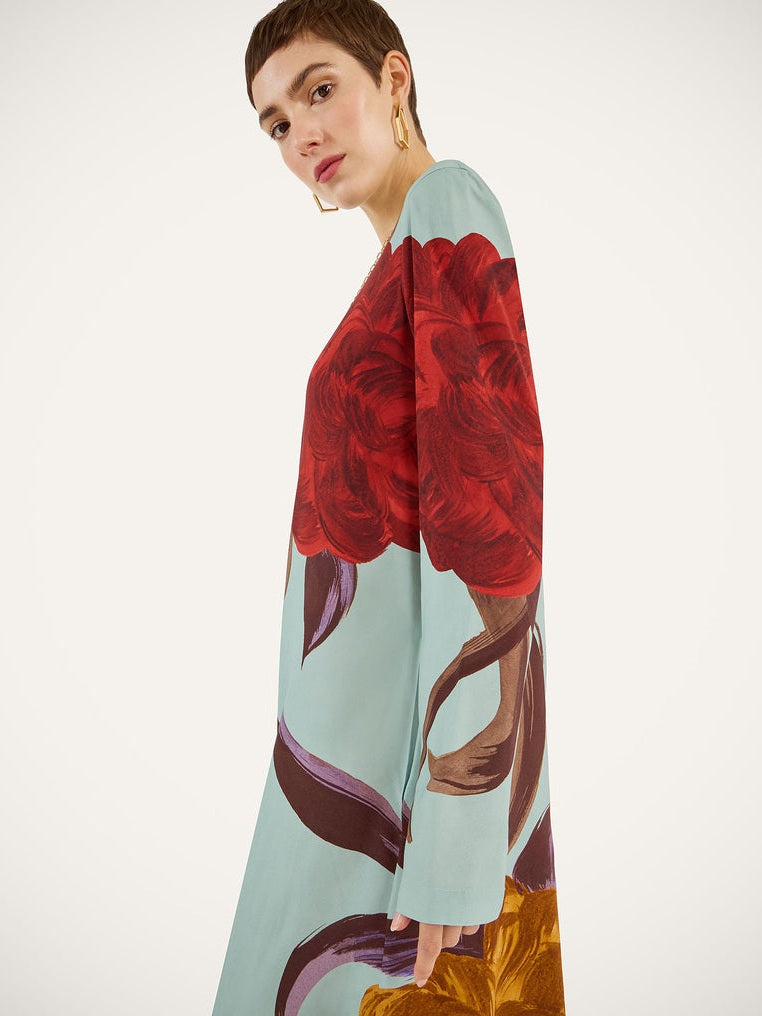 Long sleeve swing dress (placee)