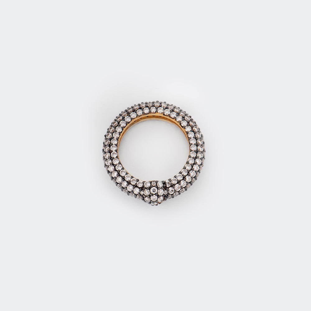 Crystal flow ring