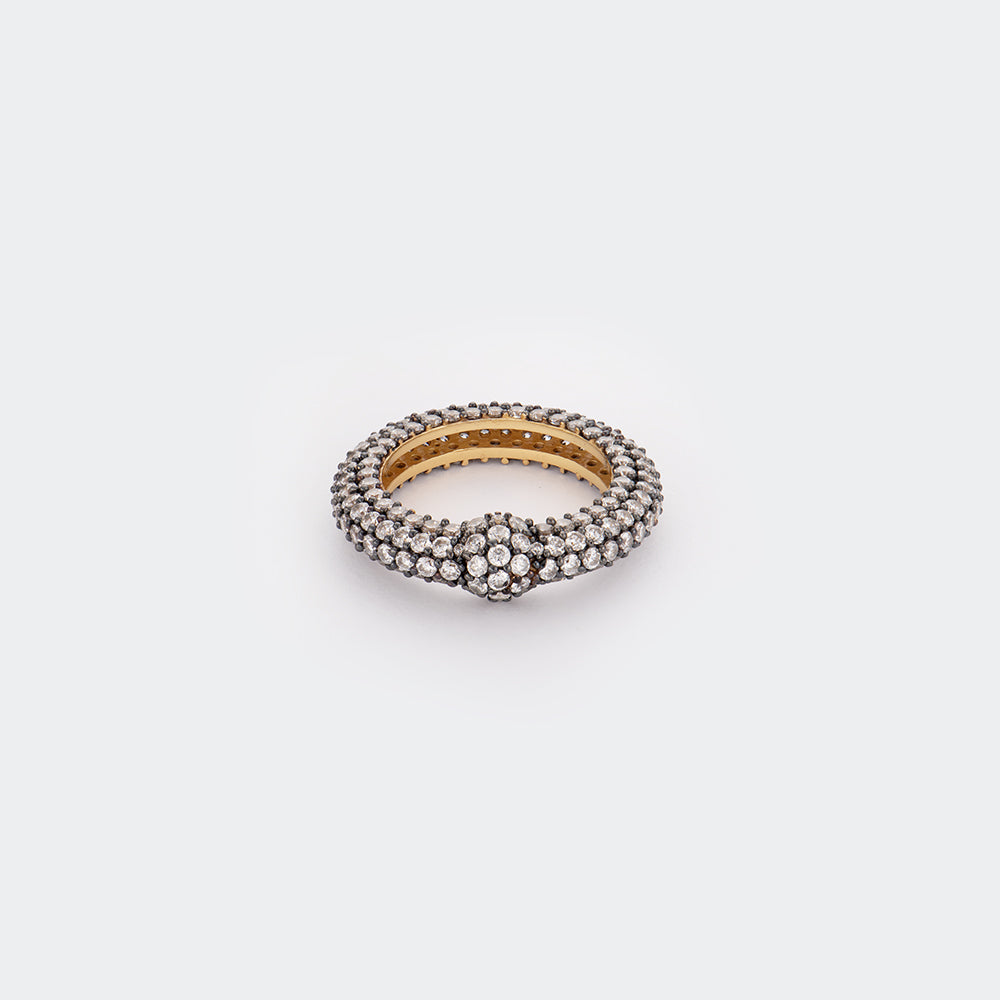 Crystal flow ring