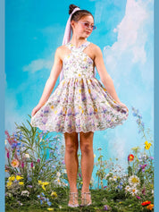 Dahlia embroidered dress