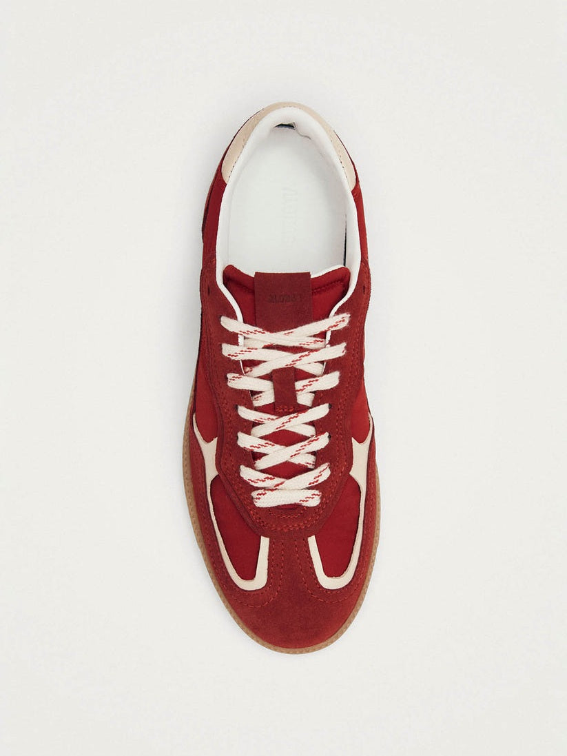 Tb.490 rife sheen red leather sneakers