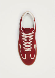 TB.490 RIFE SHEEN RED LEATHER SNEAKERS