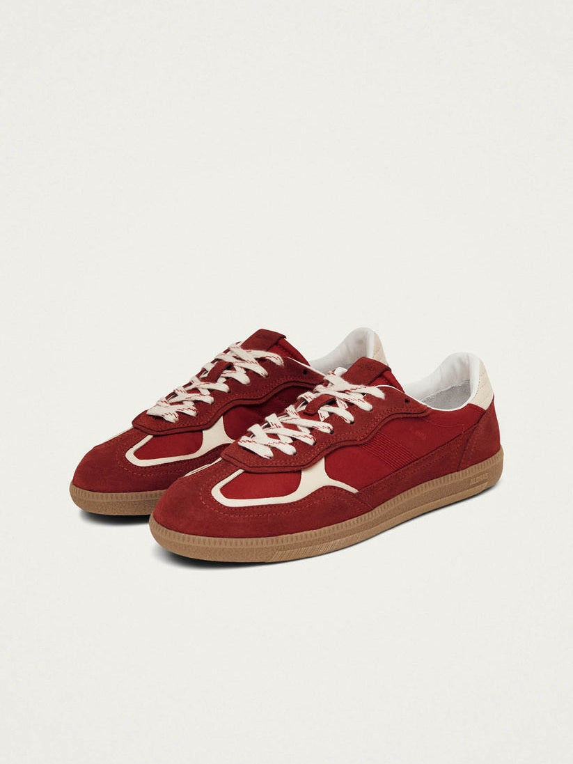 Tb.490 rife sheen red leather sneakers
