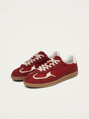 Tb.490 rife sheen red leather sneakers