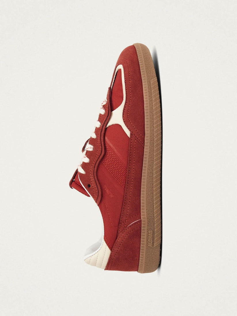 Tb.490 rife sheen red leather sneakers
